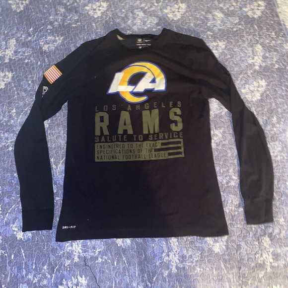 Nike Los‎ Angeles Rams Salute To Service Dri-Fit OnField T-Shirt Sz Medium - Picture 9 of 9